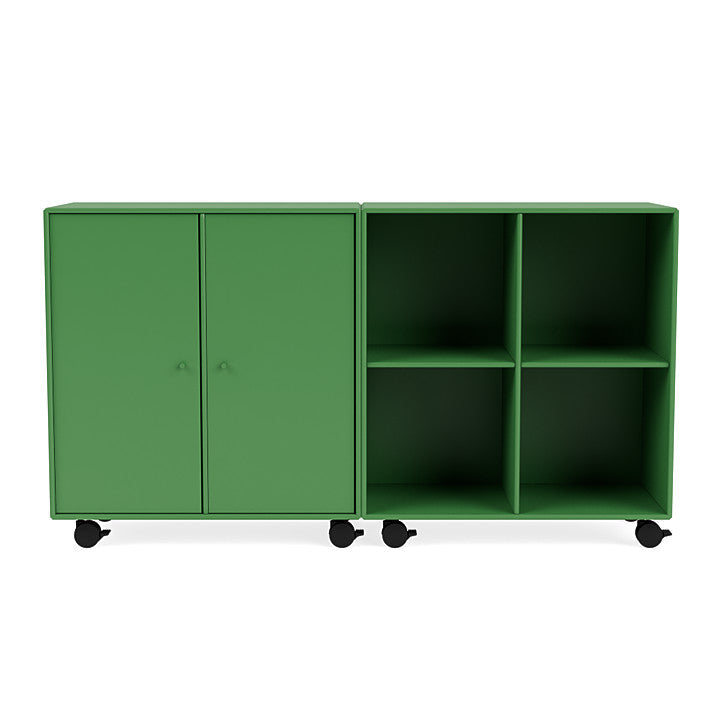 Coppia Montana Classic Sideboard con Castors, Green del prezzemolo