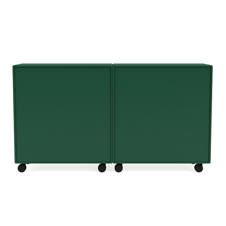 Montana Pair Classic Sideboard With Castors, Pine Green