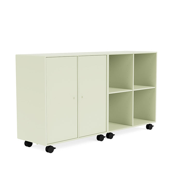 Montana -Paar klassisches Sideboard mit Castors, Pomelo Green