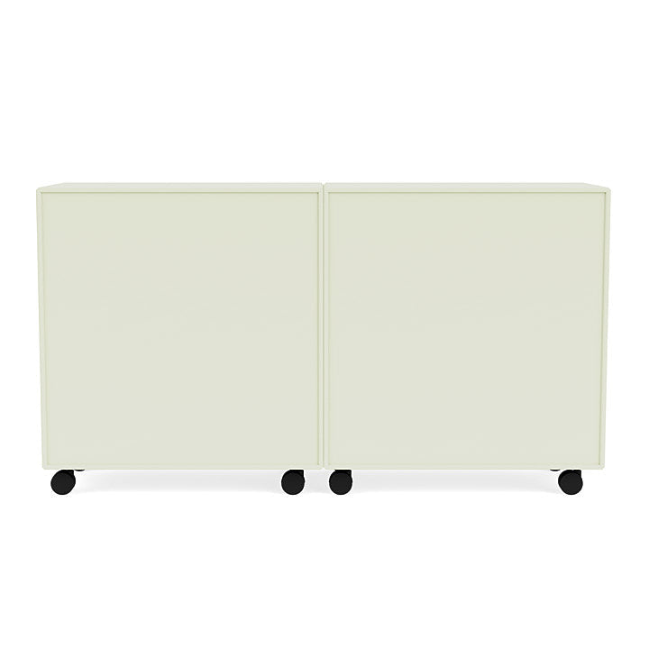 Montana coppia classica sideboard con Castors, Pomelo Green