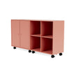 Coppia Montana Classic Sideboard con Castors, Rosso Rosso