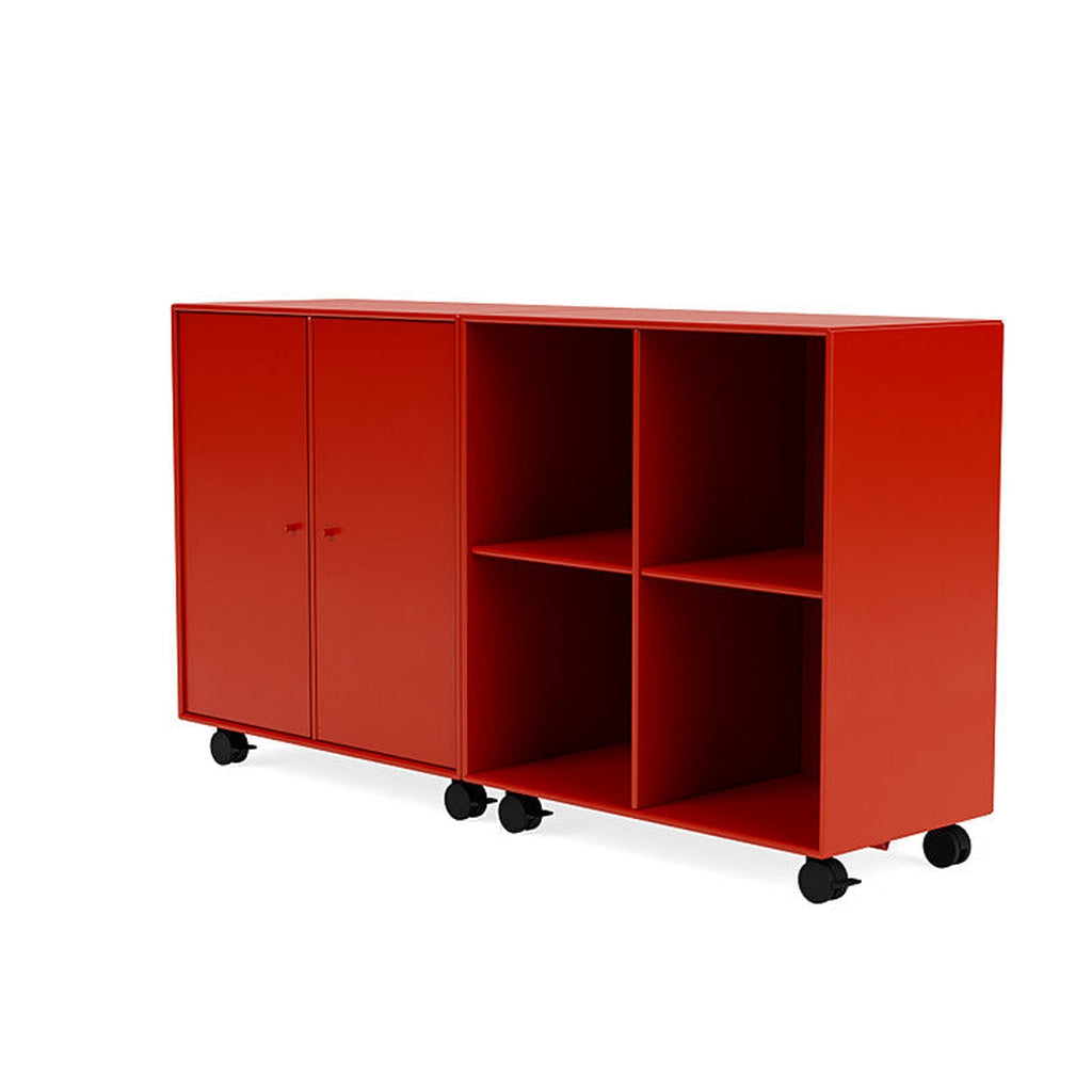 Montana Pair Classic Sideboard with Castors, Rosehip Red