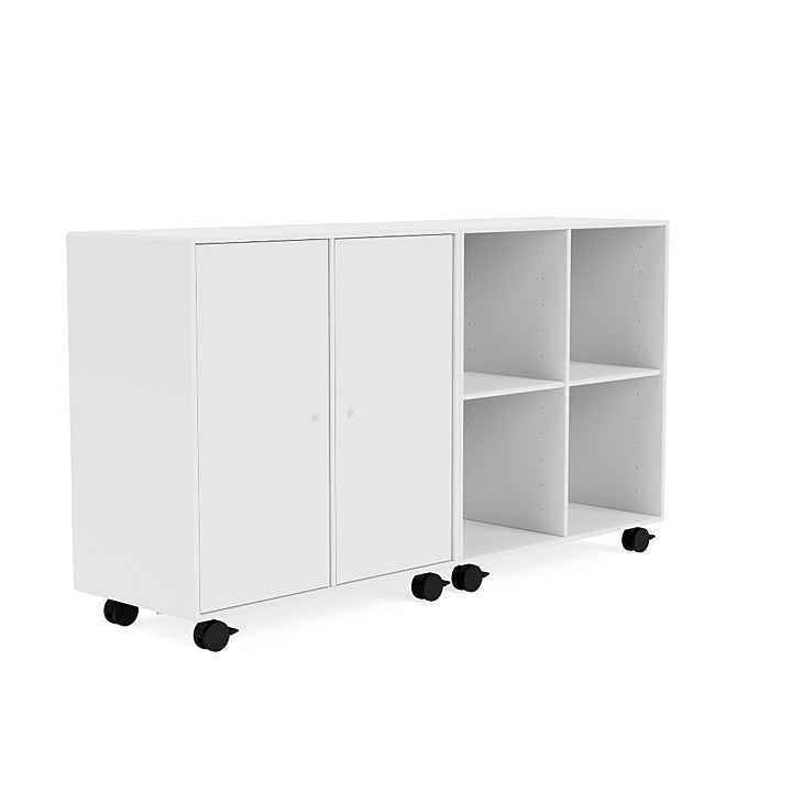 Coppia Montana Classic Sideboard con Castors, Biancaneve