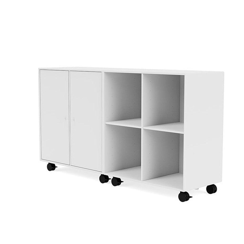 Coppia Montana Classic Sideboard con Castors, Biancaneve