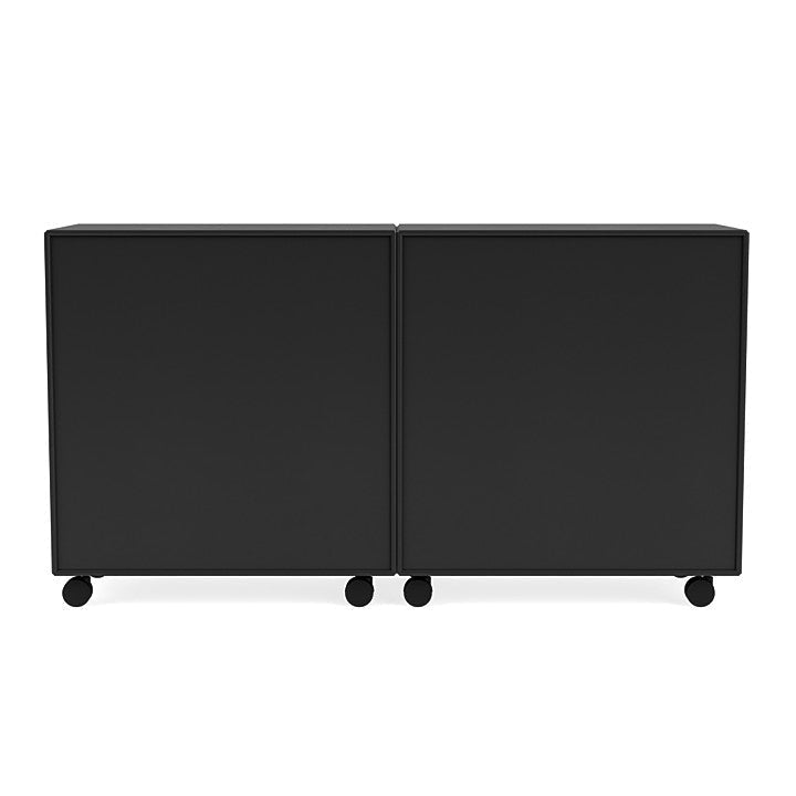 Montana Pair Classic Bookboard With Castors, Black