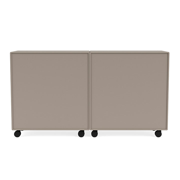 Montana Paar klassisches Sideboard mit Castors, Trüffelgrau