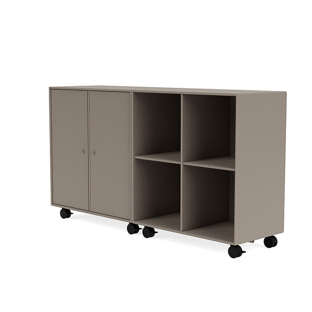 Montana paar klassiek dressoir met castors, truffelgrijs