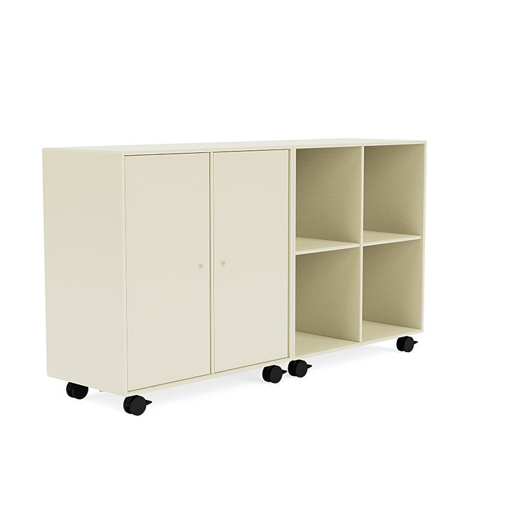 Coppia Montana Classic Sideboard con Castors, Vanilla White