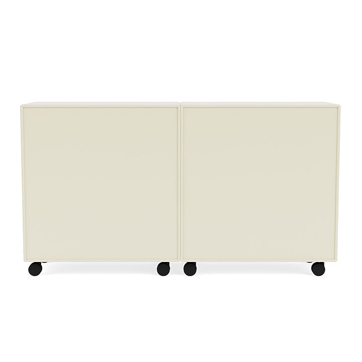 Coppia Montana Classic Sideboard con Castors, Vanilla White