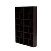 Montana lees de ruime boekenplank met 3 cm plint, balsamico bruin