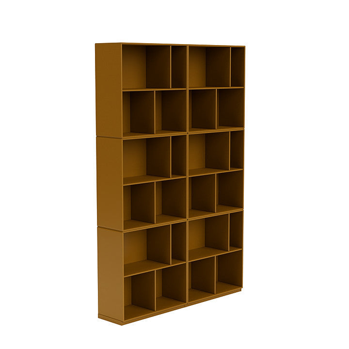 Montana Read Spacious Bookshelf With 3 Cm Plinth, Amber Yellow