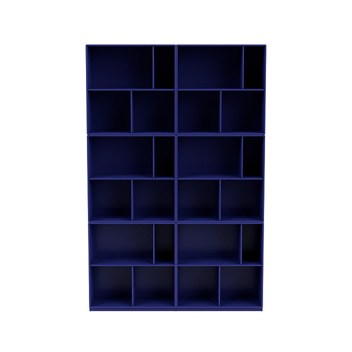 Montana lees de ruime boekenplank met 3 cm plint, Monarch Blue