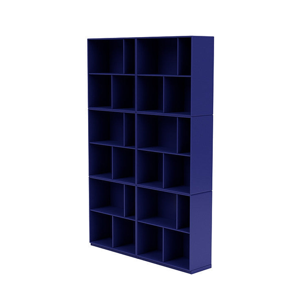 Montana Lesen Sie ein geräumiges Bücherregal mit 3 cm Sockel, Monarchblau