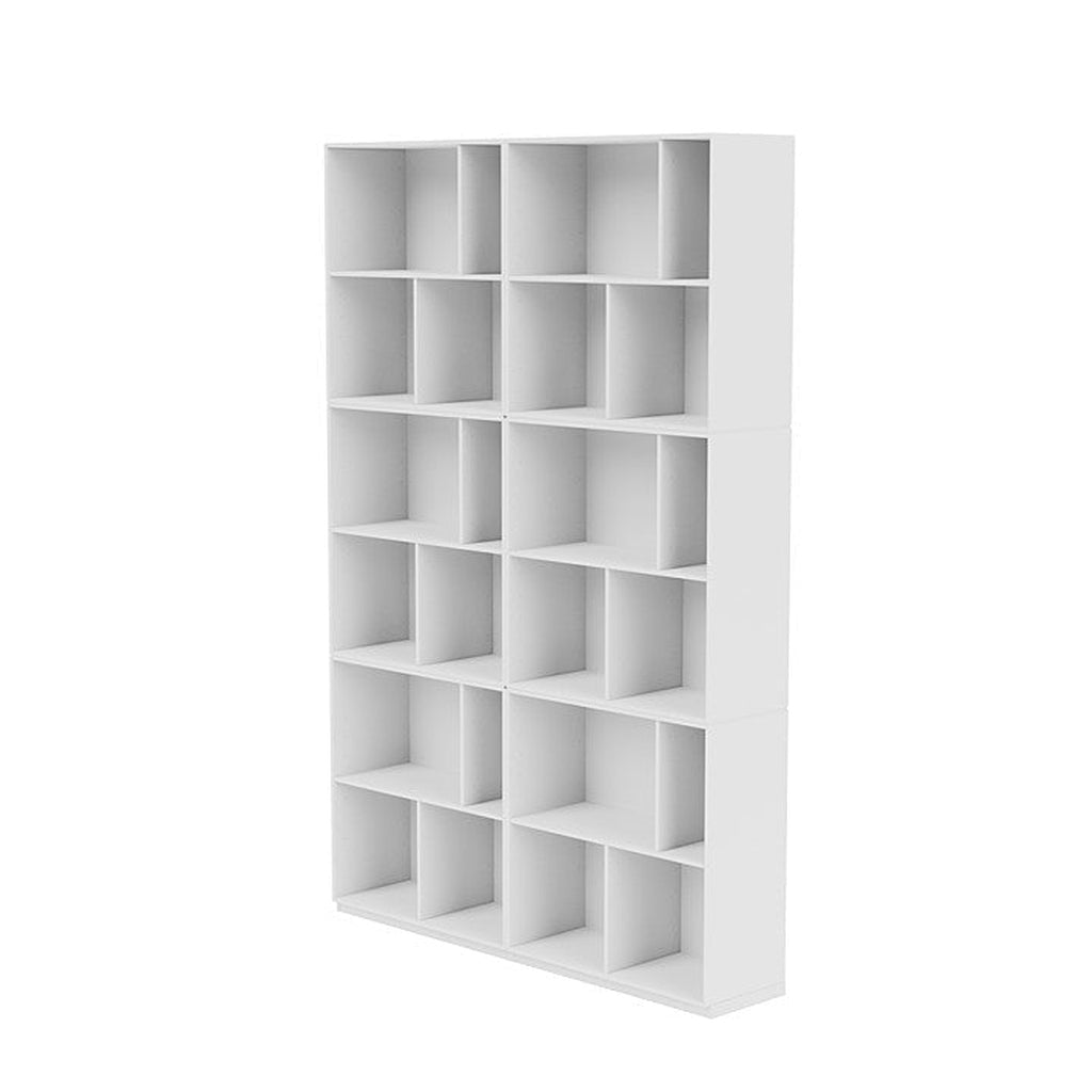 Montana lees de ruime boekenplank met 3 cm plint, nieuw wit