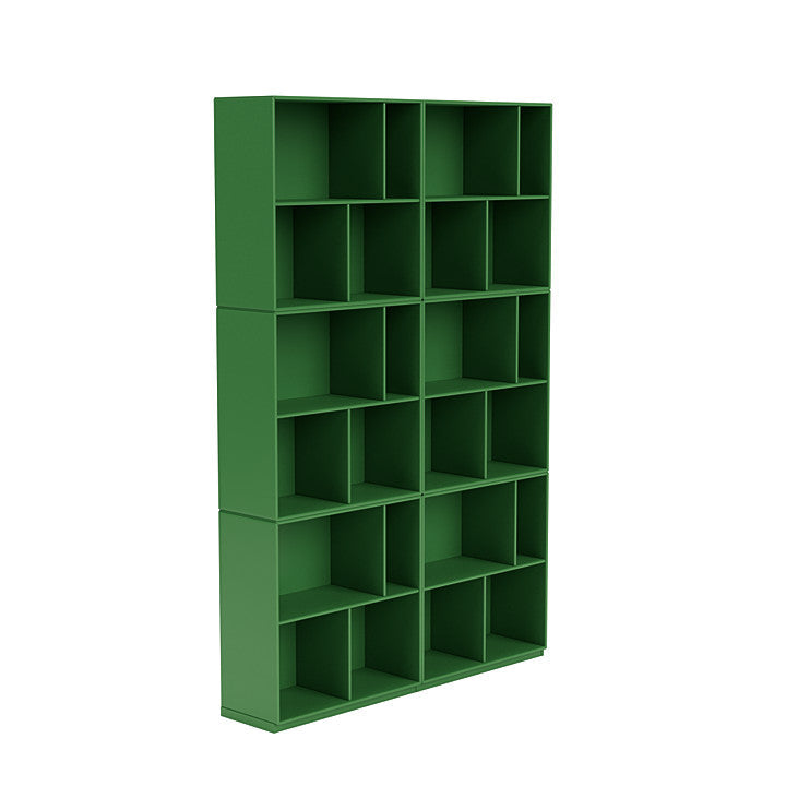 Montana lees de ruime boekenplank met 3 cm plint, Parsley Green