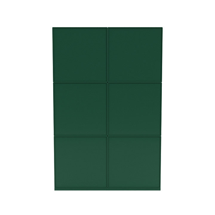 Il Montana leggi la spaziosa scaffale con plinth da 3 cm, verde pino