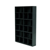 Montana lees de ruime boekenplank met 3 cm plint, zwarte jade