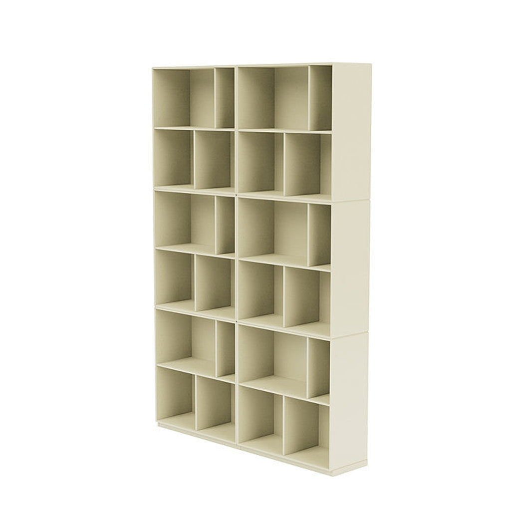 Montana Read Spacious Bookshelf With 3 Cm Plinth, Vanilla White