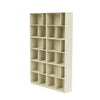 Montana lees de ruime boekenplank met 3 cm plint, vanillewit