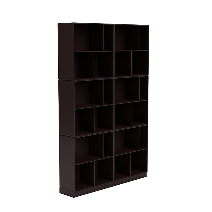 Montana las de ruime boekenplank met 7 cm plint, balsamico bruin