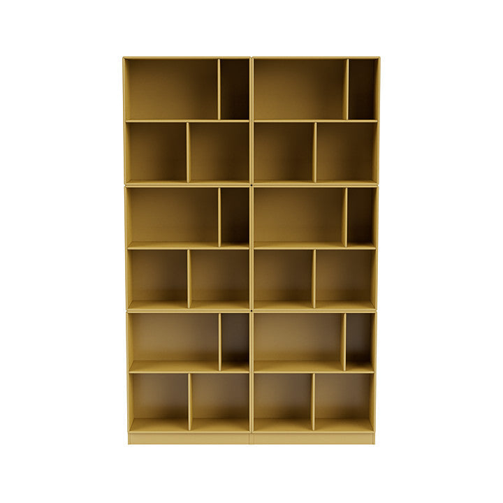 Montana Read Spacious Bookshelf With 7 Cm Plinth, Cumin Yellow