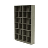 Montana lees de ruime boekenplank met 7 cm plint, venkel groen