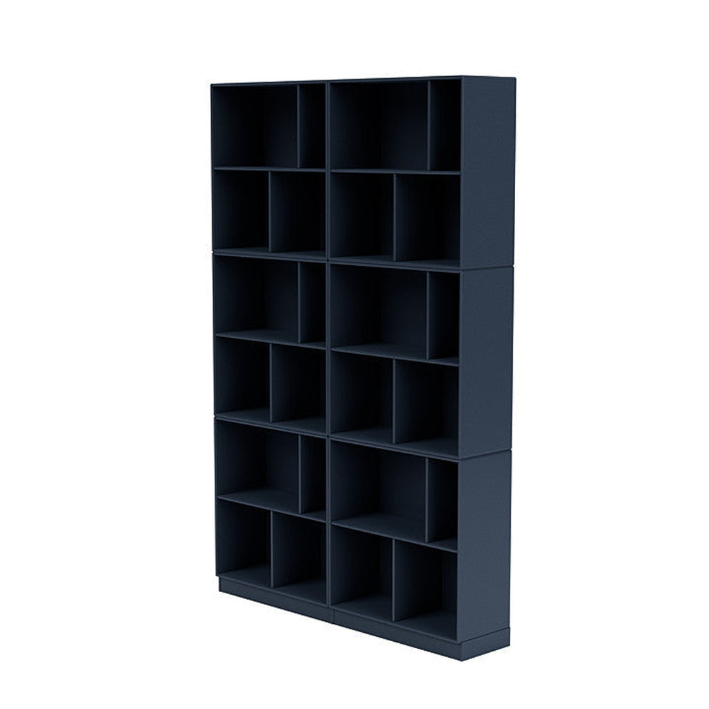 Montana Leggi la spaziosa libreria con plinto da 7 cm, Juniper Blue