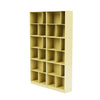 Montana lees de ruime boekenplank met 7 cm plint, kamille geel