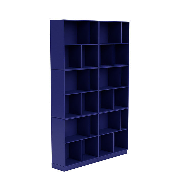 Montana Lesen Sie ein geräumiges Bücherregal mit 7 cm Sockel, Monarch Blue