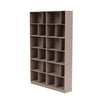 Montana lees de ruime boekenplank met 7 cm plint, paddenstoelbruin