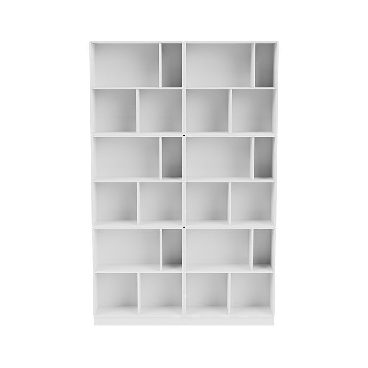 Montana las de ruime boekenplank met 7 cm plint, nieuw wit