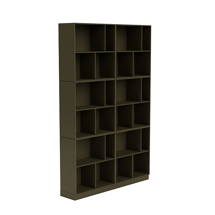 Montana Read Spacious Bookshelf With 7 Cm Plinth, Oregano Green