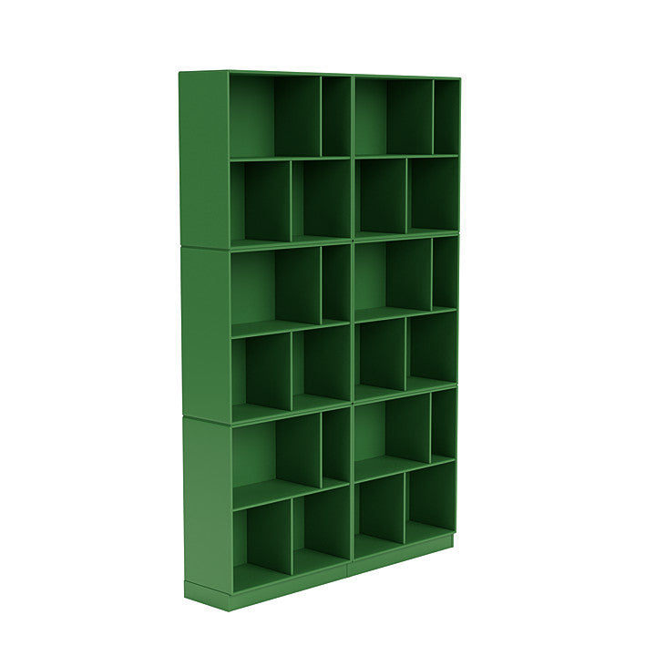 Montana lees de ruime boekenplank met 7 cm plint, petersley green