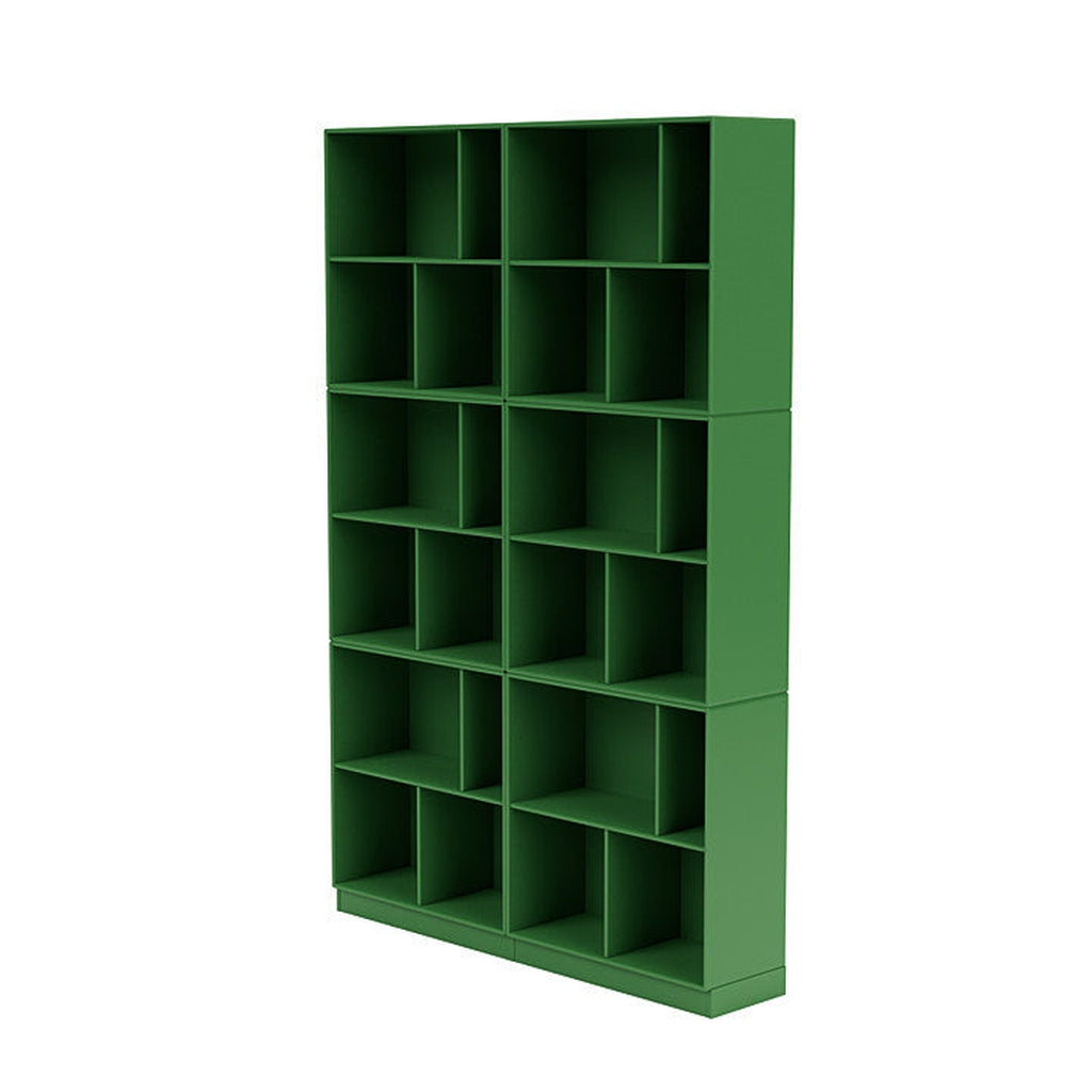 Montana lees de ruime boekenplank met 7 cm plint, petersley green