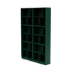 Montana lees de ruime boekenplank met 7 cm plint, Pine Green