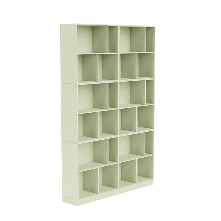 Montana Leggi la spaziosa libreria con 7 cm Plinth, Pomelo Green