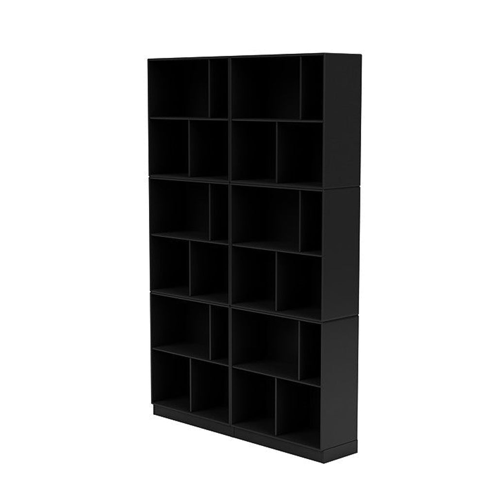 Montana Read Spacious Bookshelf With 7 Cm Plinth, Black
