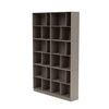 Montana lees de ruime boekenplank met 7 cm plint, truffelgrijs