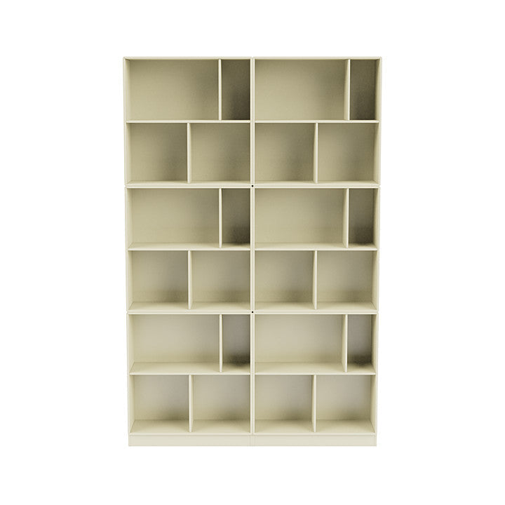 Montana Read Spacious Bookshelf With 7 Cm Plinth, Vanilla White