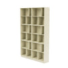 Montana lees de ruime boekenplank met 7 cm plint, vanillewit