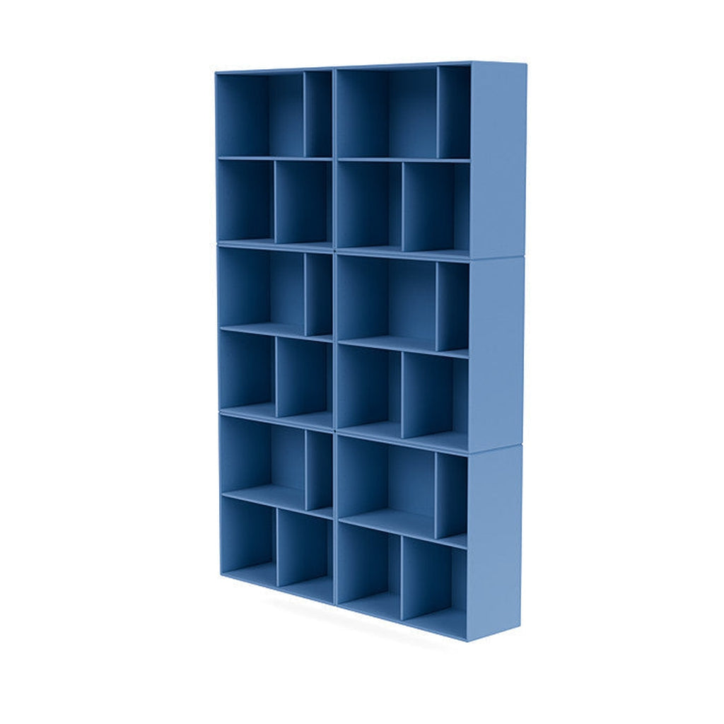 Montana las de ruime boekenplank met ophangrail, Azure Blue