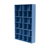 Montana las de ruime boekenplank met ophangrail, Azure Blue