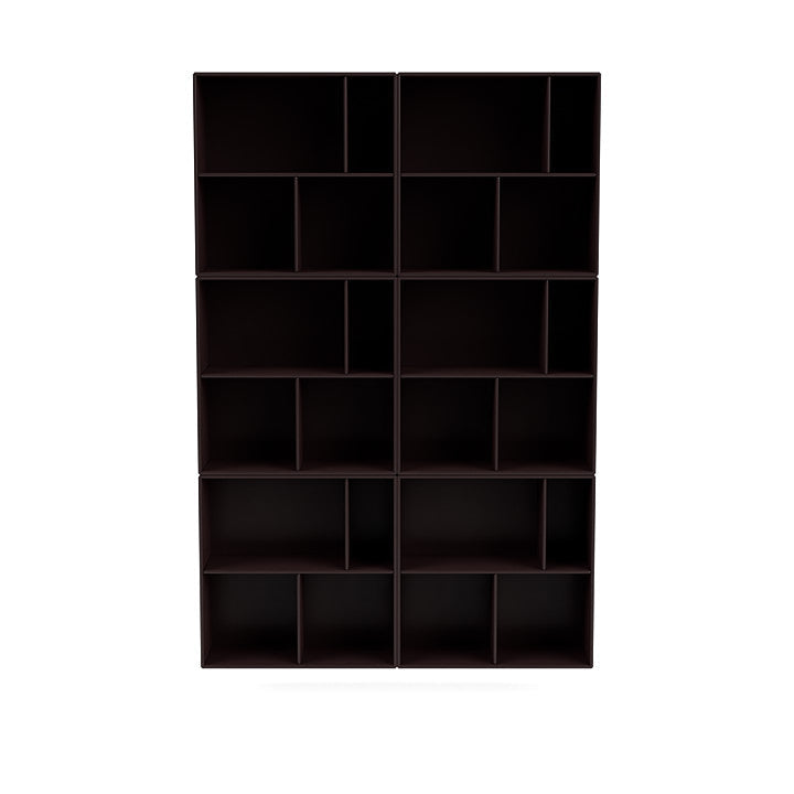 Montana Read Spacious Bookshelf With Suspension Rail, Balsamic Brown