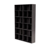 Montana las de ruime boekenplank met ophangrail, Coffee Brown