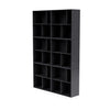 Montana las de ruime boekenplank met ophangingsrail, Carbon Black