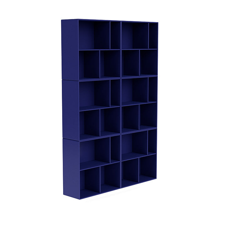 Montana las de ruime boekenplank met ophangrail, Monarch Blue