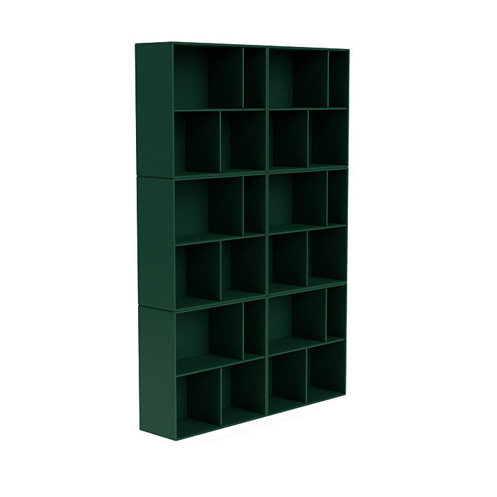 Montana Read Spacious Bookshelf With Suspension Rail, Pine Green