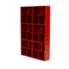 Montana las de ruime boekenplank met ophangrail, Rosehip Red