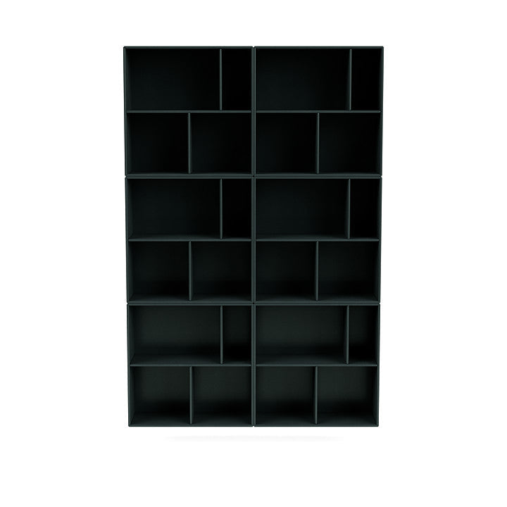 Montana las de ruime boekenplank met ophangrail, Black Jade