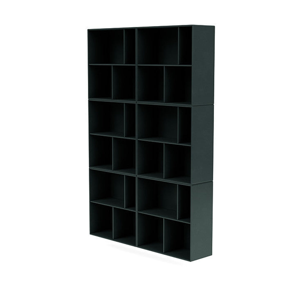 Montana las de ruime boekenplank met ophangrail, Black Jade